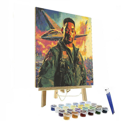 Will Smith: The Dynamic Legend Of Independence Day Paint By Color