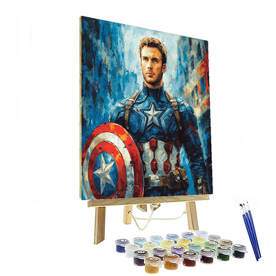 Chris Evans: The Courage Of Captain America Paint By Numbers Kits