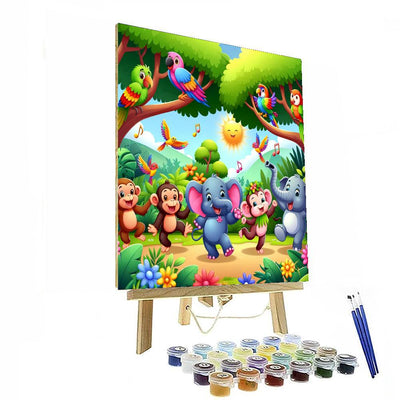 Joyful Jungle Jam Paint By Numbers