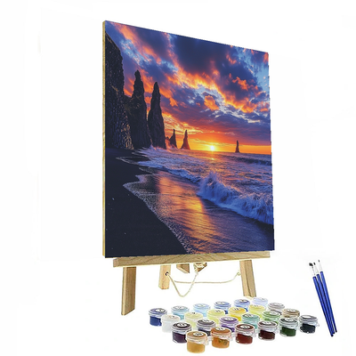 Vik Beach - Iceland Painting Number Kit