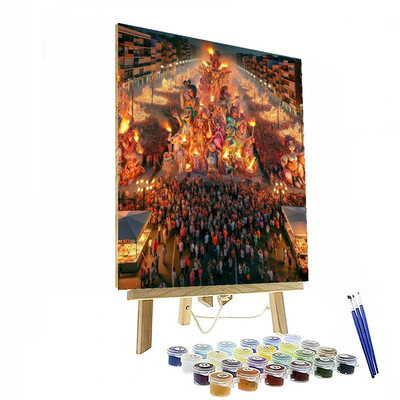 Valencia Las Fallas Festival Paint By Numbers Kits