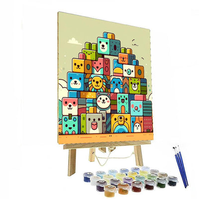 Creative Construction With Animal Blocks Paint By Color