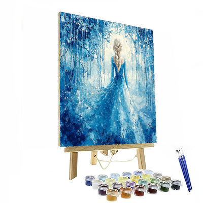 Elsa's Ice Castle Wonderland - Disney Inspired Painting Number Kit