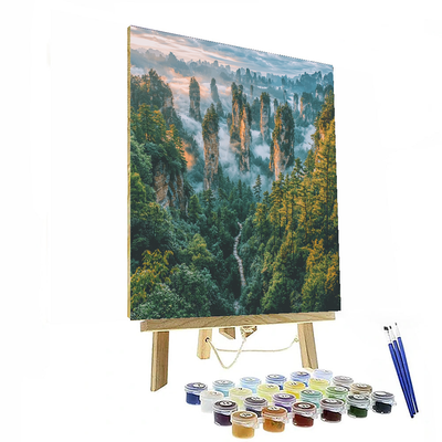 Zhangjiajie National Forest Park - Hunan, China Numbered Painting Kits