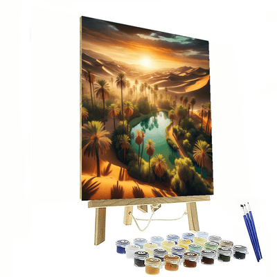 Mysterious Desert Oasis Paint By Number