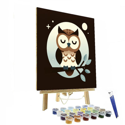 Wise Woodland Owl DIY Paint By Numbers