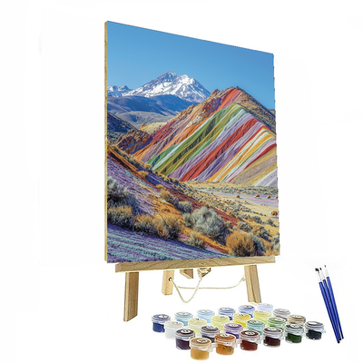 Rainbow Mountain - Cusco Paint By Numbers Art