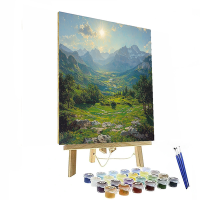 Albert Bierstadt Inspired Timeless Horizons  DIY Paint By Numbers