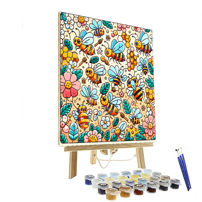 Busy Beehive Painting Number Kit