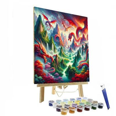 Mythical Dragon Realm Paint By Color