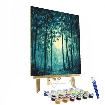 Caspar David Friedrich Inspired The Enchanted Forest  Paint By Numbers Art