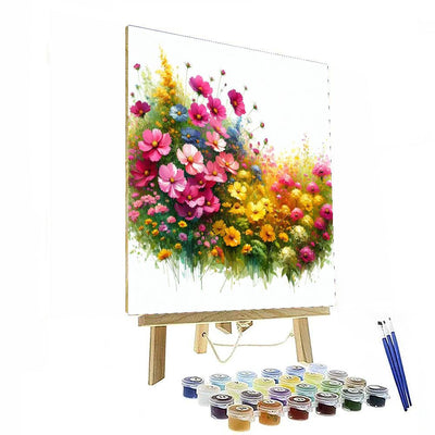 Wildflower Harmony Bliss Number Painting