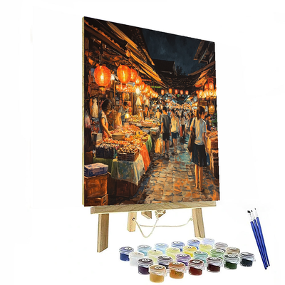 Chiang Mai Night Bazaar Numbered Painting Kits