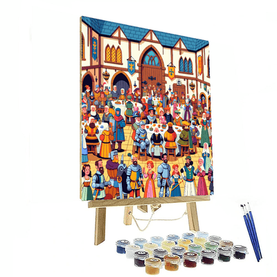 Knight's Courageous Feast Painting By Numbers Kit