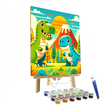 Exciting Dinosaur Discovery Numbered Painting Kits