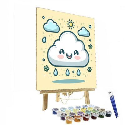 Joyful Little Cloud Painting By Numbers Kit