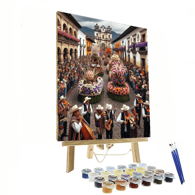 Flower Festival - Antigua Guatemala Paint By Color