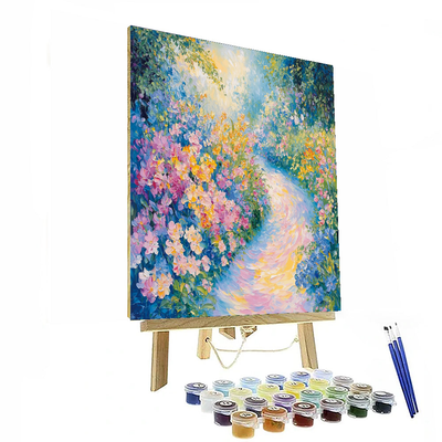 Claude Monet Inspired Whirling Blossoms  Painting By Numbers Kit