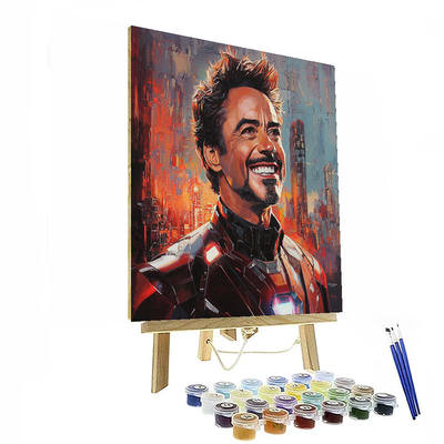 Robert Downey Jr.: The Iron Heart Of Tony Stark Paint By Color