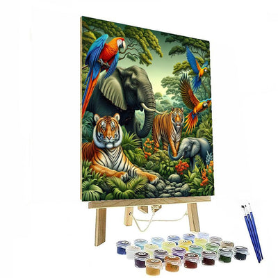 Exotic Animal Adventure DIY Paint By Numbers