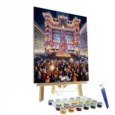 Waldorf Astoria New York Christmas Tree Lighting Paint By Numbers