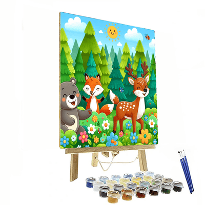 Whimsical Wildlife Encounters Painting By Numbers Kit