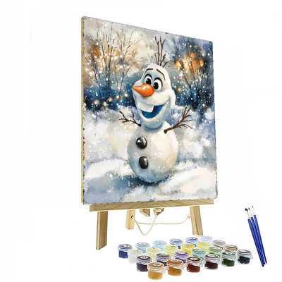 Olaf's Cozy Winter - Disney Inspired Painting Number Kit