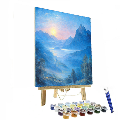 J.M.W. Turner Inspired Mountain Mist Symphony  Paint By Numbers Kits