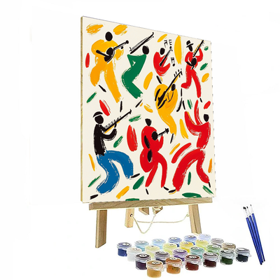 Henri Matisse Inspired Musical Harmony  Paint By Numbers Art