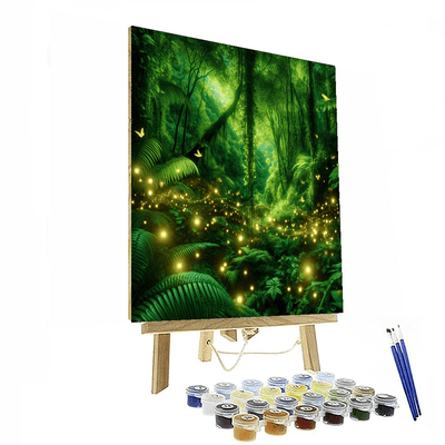 Enchanted Rainforest Glade DIY Paint By Numbers