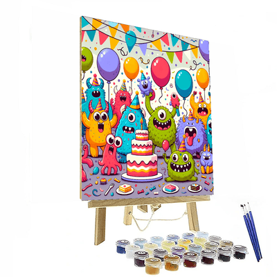 Friendly Monsters Party Painting By Numbers Kit