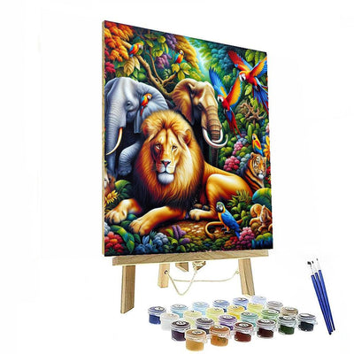 Vibrant Wildlife Encounter Paint By Numbers