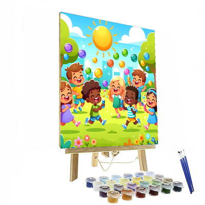 Joyful Bubble Party Paint By Color