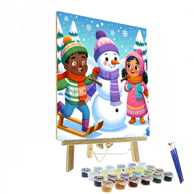 Joyful Winter Adventures DIY Paint By Numbers