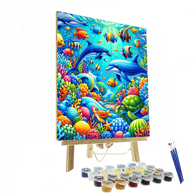 Playful Underwater Adventure Paint By Numbers