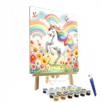 Rainbow Unicorn Friends Painting Number Kit