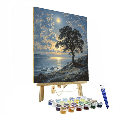 Caspar David Friedrich Inspired Night Sky Symphony  Paint By Numbers Kits