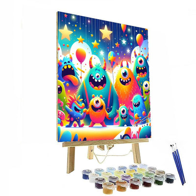 Cheerful Little Monsters Numbered Painting Kits