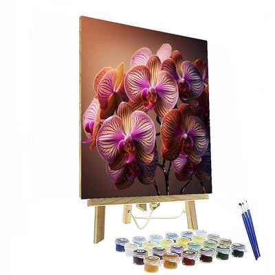 Exotic Orchid Bloom Paint By Numbers Art