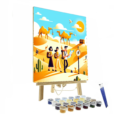 Desert Treasure Hunt Painting Number Kit