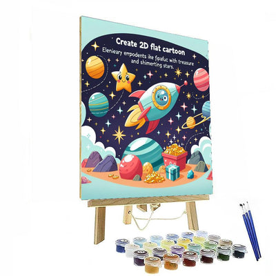 Galactic Treasure Adventure Paint By Number