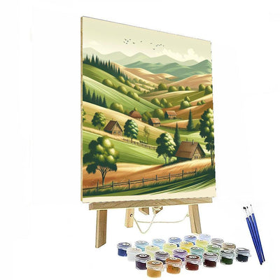 Serene Countryside Retreat Paint By Numbers