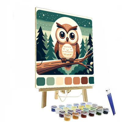 Wise Owl Adventure Painting By Numbers Kit