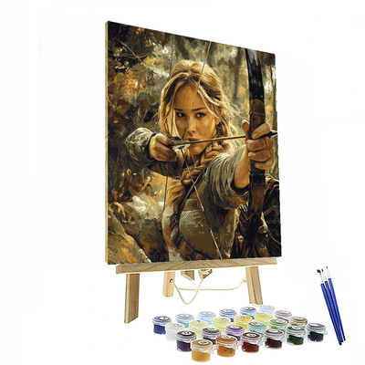 Jennifer Lawrence: The Fearless Heroine Of Katniss Everdeen Paint By Numbers Art