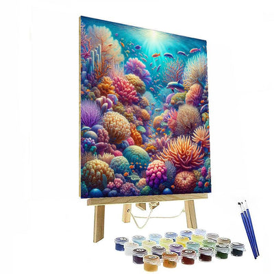 Undersea Coral Dance DIY Paint By Numbers