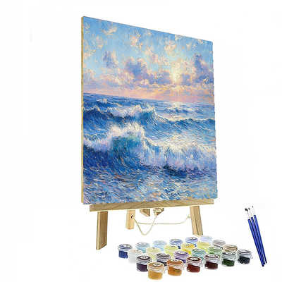 Pierre-Auguste Renoir Inspired Transcendent Ocean Whispers  Numbered Painting Kits