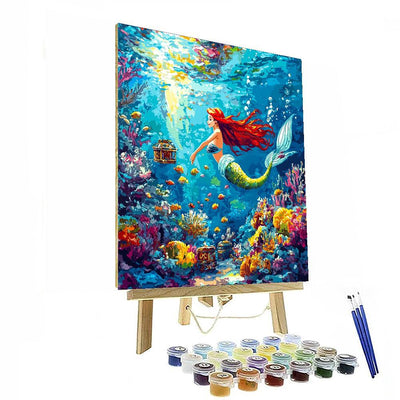 Ariel's Underwater Treasure Hunt - Disney Inspired Paint By Color