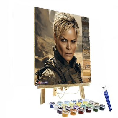 Charlize Theron: Empowering Cinema With Strength And Grace Paint By Numbers Kits