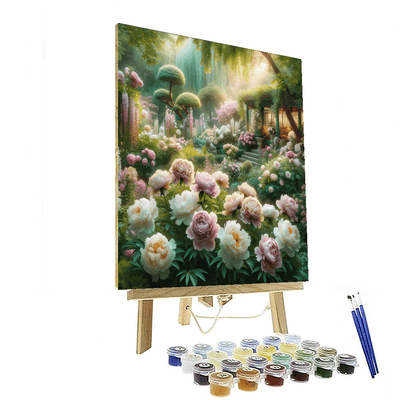 Elegant Peony Garden DIY Paint By Numbers