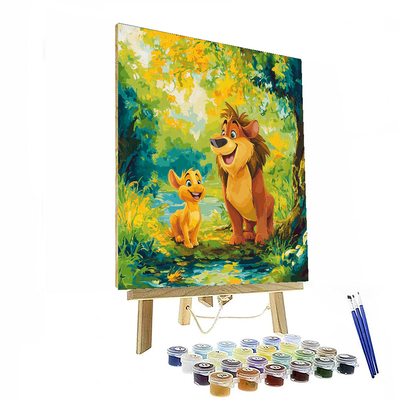 Pumbaa And Timon's Wild Adventure - Disney Inspired Paint By Numbers